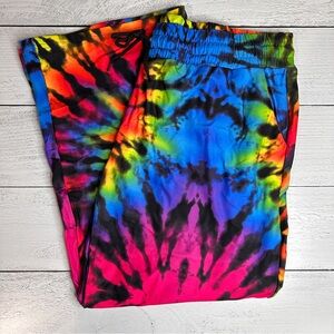 Vibrant Rainbow Tie-Dye Lounge‎ Pants